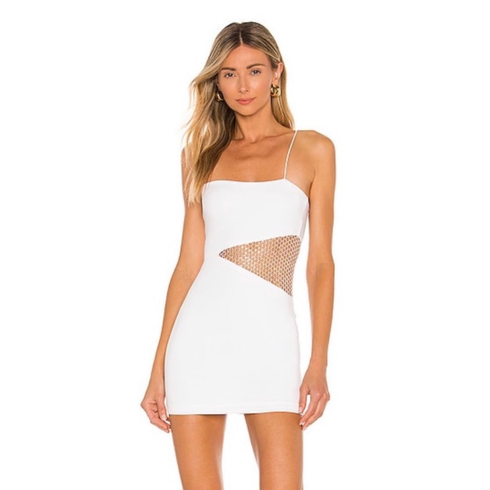 Revolve superdown white party dress
